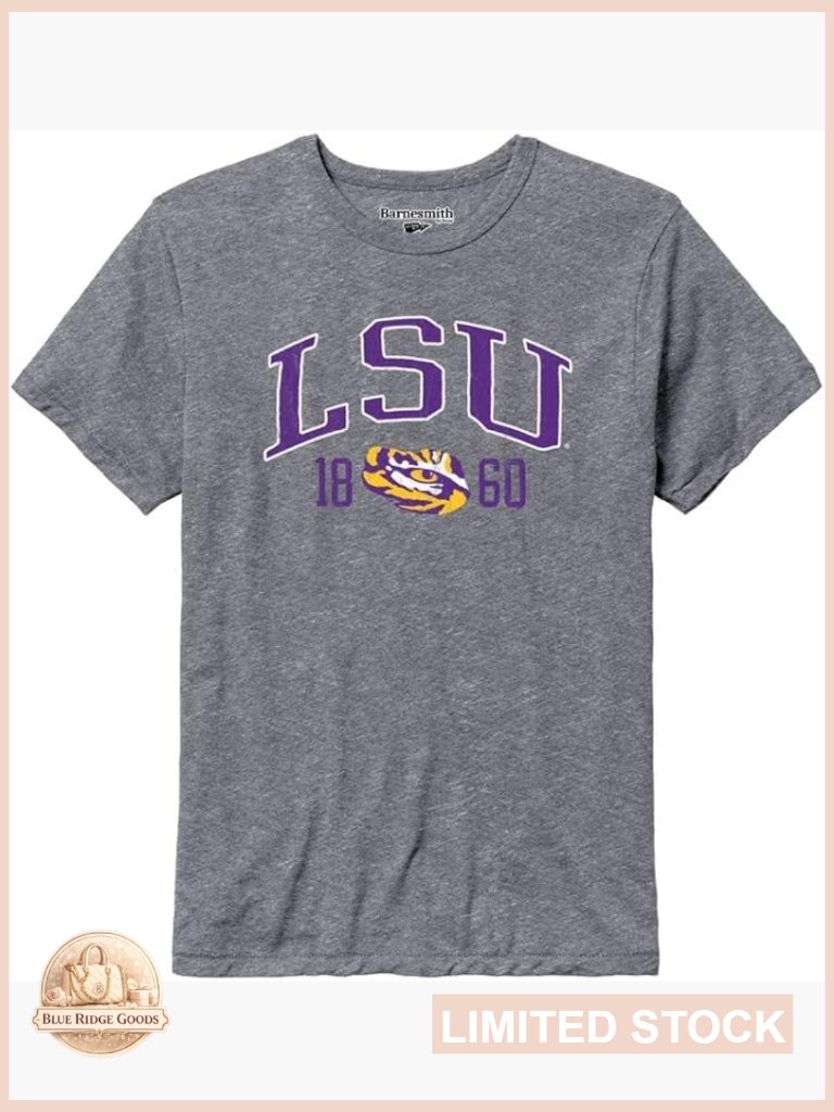 Ncaa Tri-Blend Short Sleeve T-Shirt Unisex Collegiate Logo Soft
